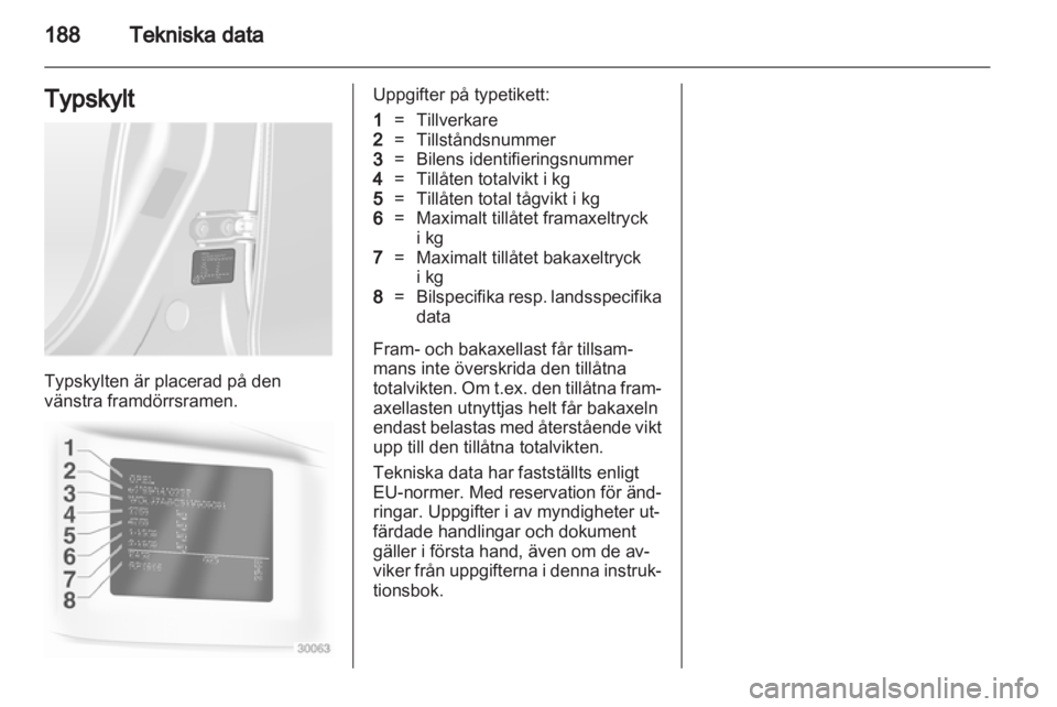 OPEL ANTARA 2012.5 Instruktionsbok OPEL ANTARA 2012.5 Instruktionsbok