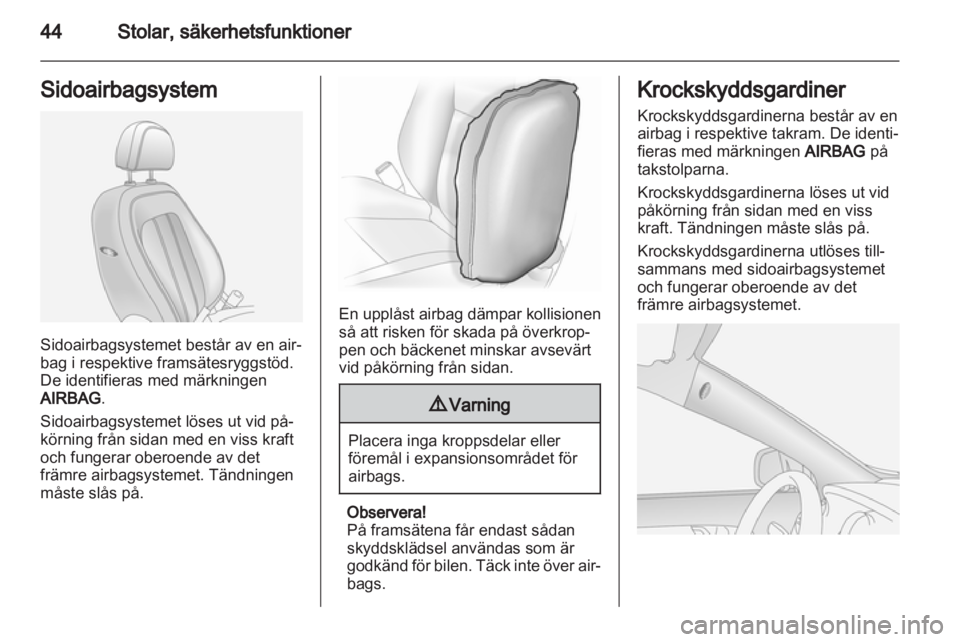 OPEL ANTARA 2012.5 Instruktionsbok OPEL ANTARA 2012.5 Instruktionsbok