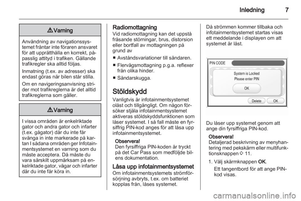 OPEL ANTARA 2013  Handbok för infotainmentsystem 