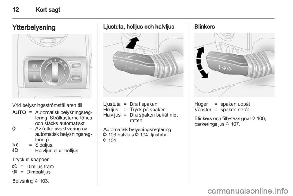 OPEL ANTARA 2013.5 Instruktionsbok OPEL ANTARA 2013.5 Instruktionsbok