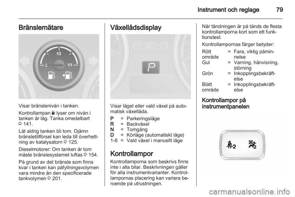 OPEL ANTARA 2013.5  Instruktionsbok 