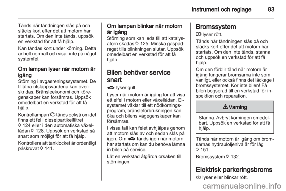 OPEL ANTARA 2013.5  Instruktionsbok 