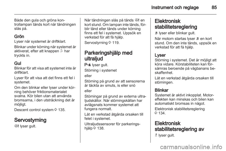 OPEL ANTARA 2013.5  Instruktionsbok 