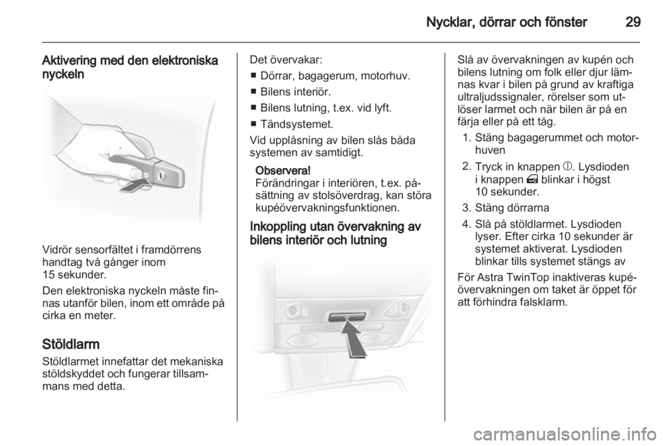 OPEL ASTRA H 2010.5  Instruktionsbok 