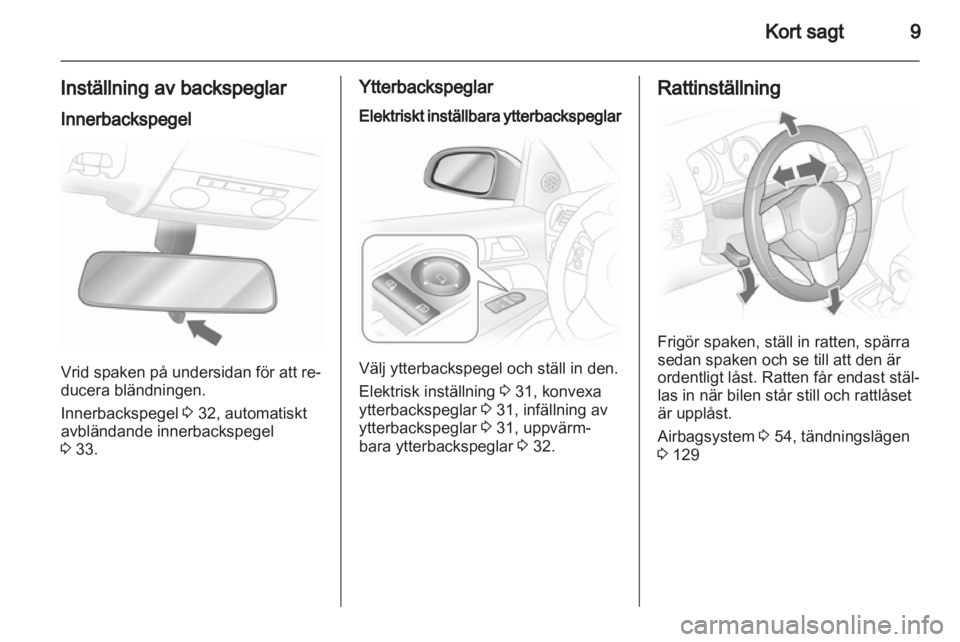 OPEL ASTRA H 2010.5  Instruktionsbok 