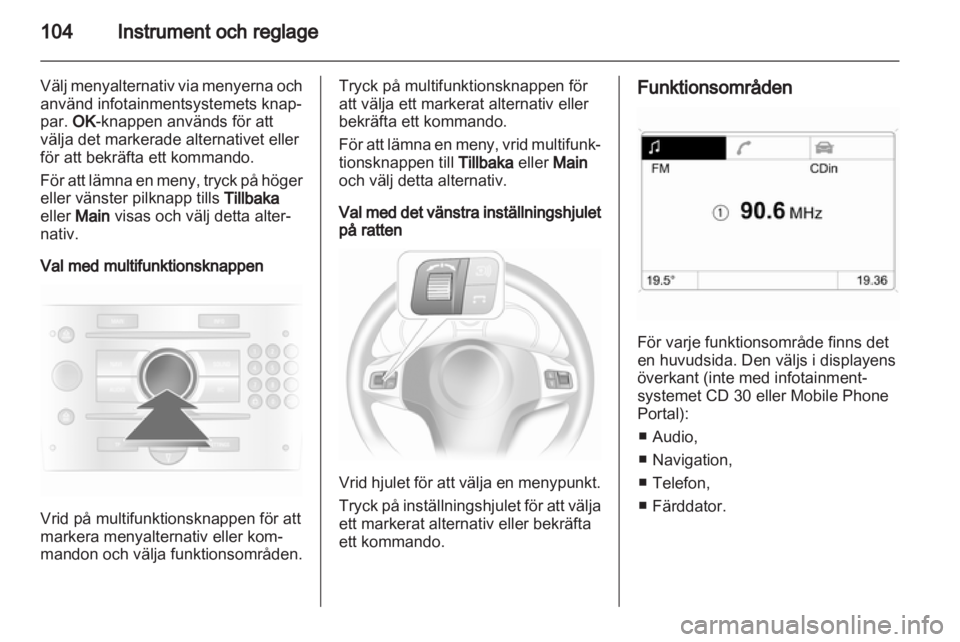 OPEL ASTRA H 2012  Instruktionsbok 