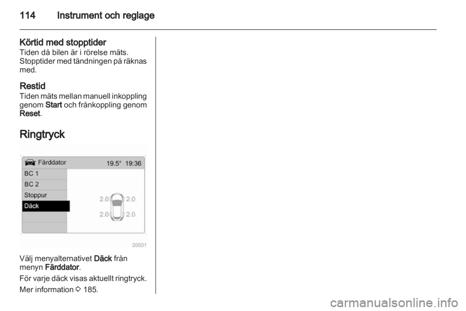 OPEL ASTRA H 2012  Instruktionsbok 