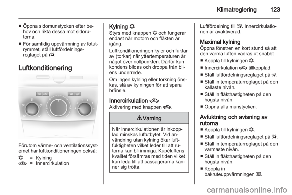 OPEL ASTRA H 2012  Instruktionsbok 