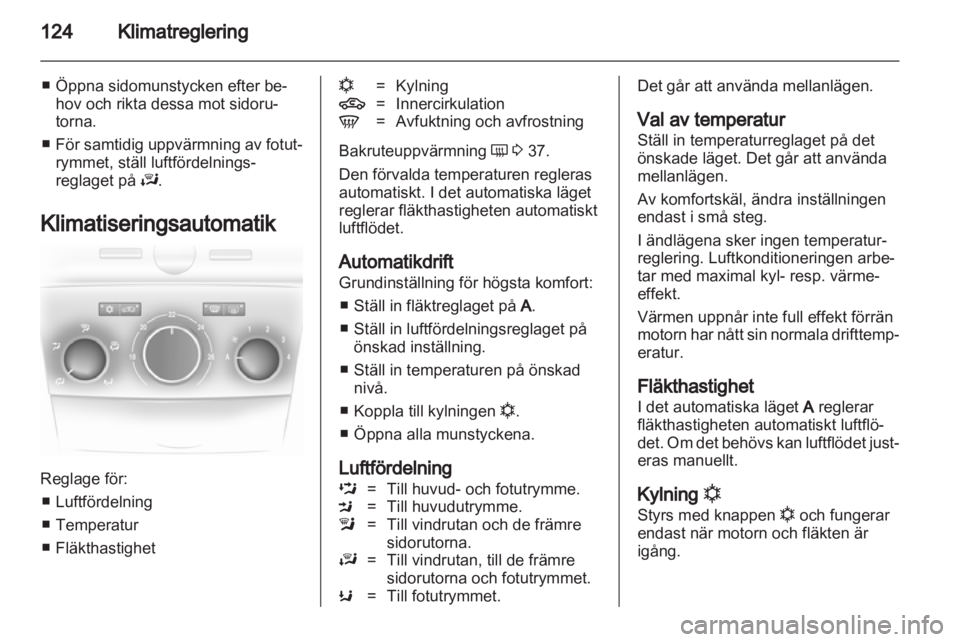 OPEL ASTRA H 2012  Instruktionsbok 
