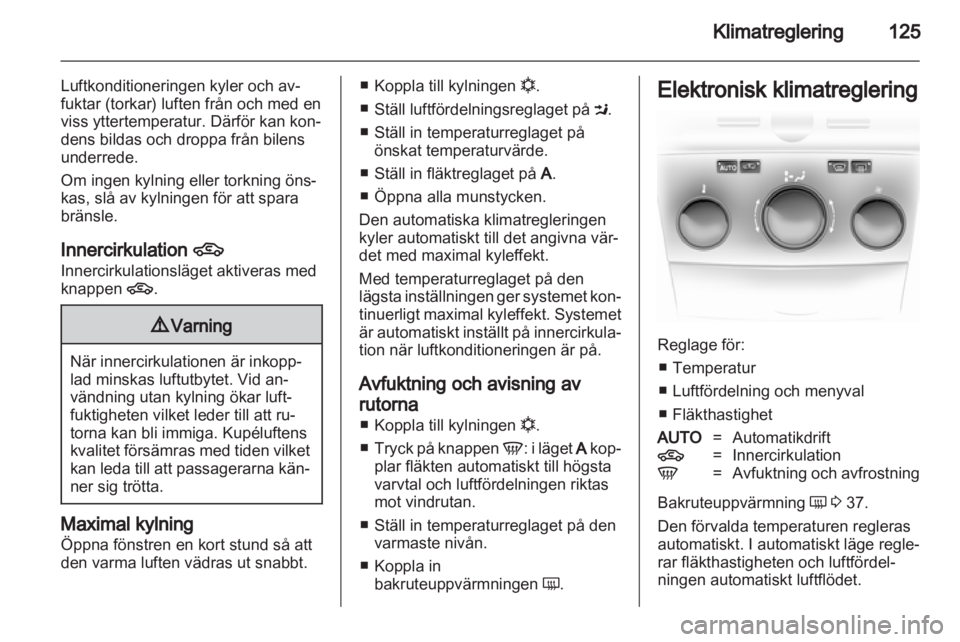 OPEL ASTRA H 2012  Instruktionsbok 