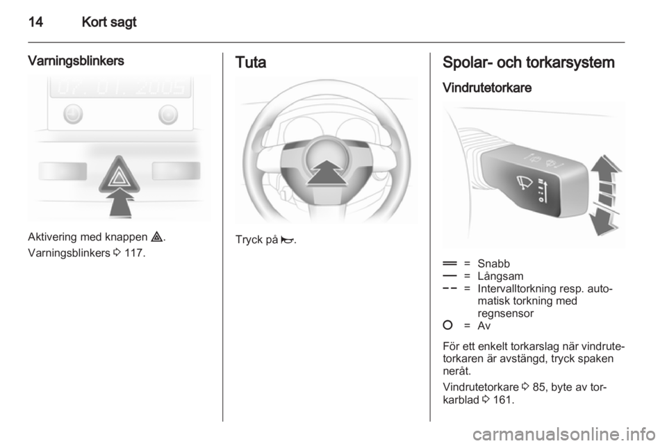 OPEL ASTRA H 2012 Instruktionsbok OPEL ASTRA H 2012 Instruktionsbok