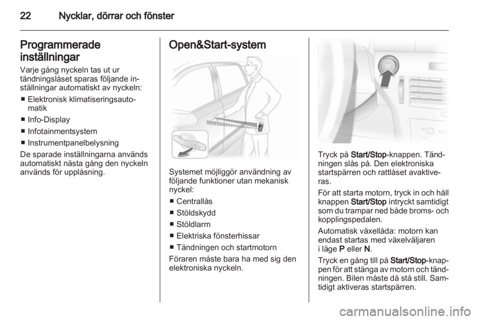 OPEL ASTRA H 2012  Instruktionsbok 