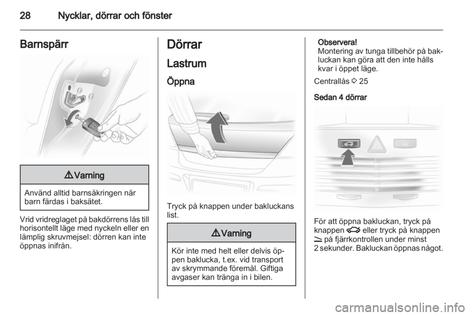 OPEL ASTRA H 2012  Instruktionsbok 