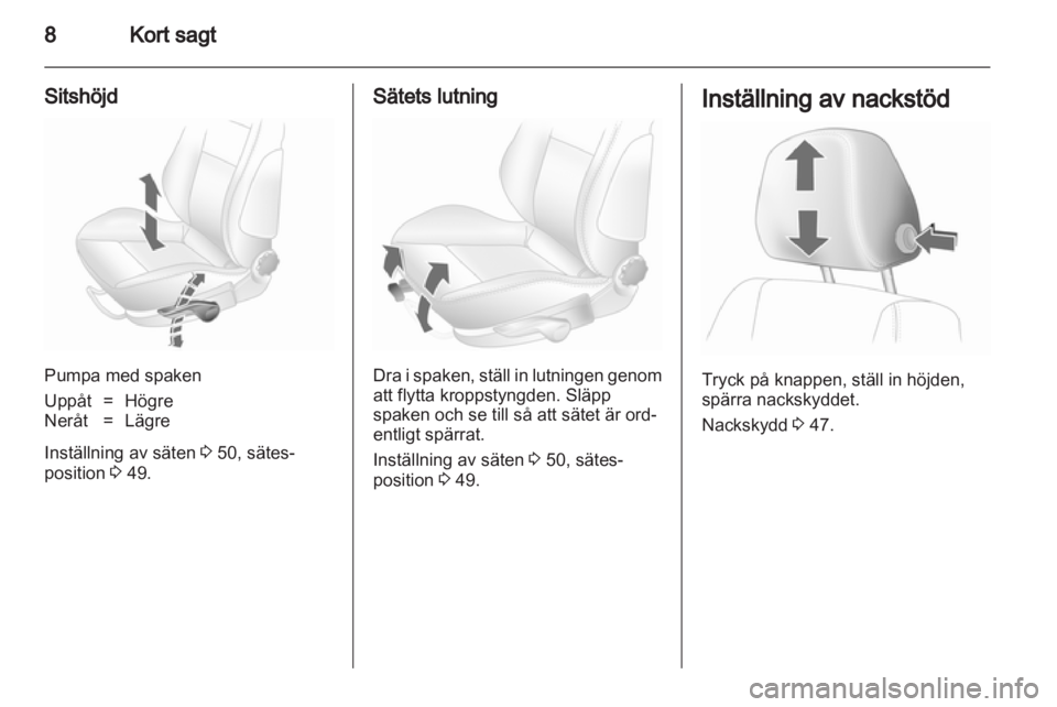 OPEL ASTRA H 2012  Instruktionsbok 