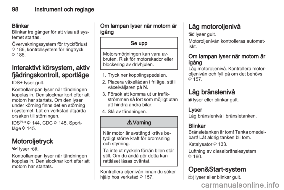 OPEL ASTRA H 2012  Instruktionsbok 