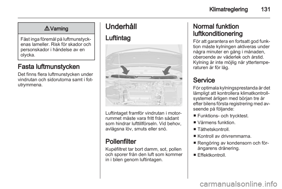 OPEL ASTRA J 2011  Instruktionsbok 