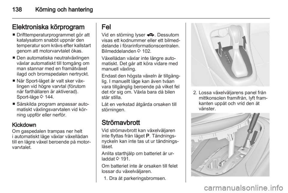 OPEL ASTRA J 2011  Instruktionsbok 
