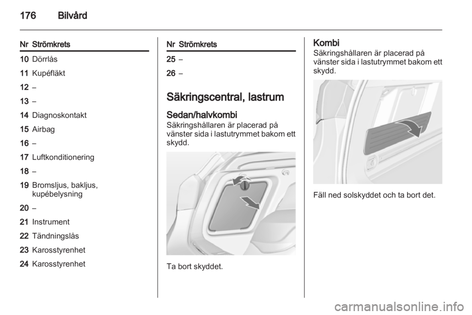 OPEL ASTRA J 2011  Instruktionsbok 