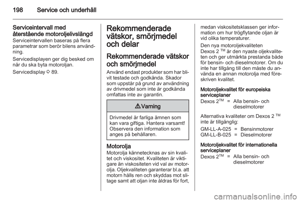 OPEL ASTRA J 2011  Instruktionsbok 