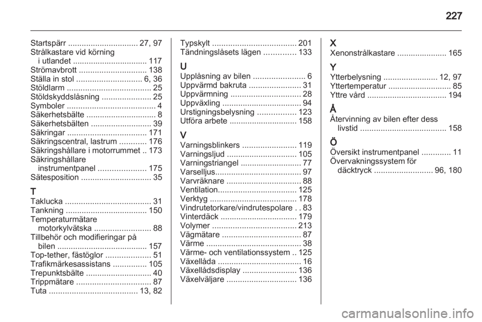 OPEL ASTRA J 2011  Instruktionsbok 
