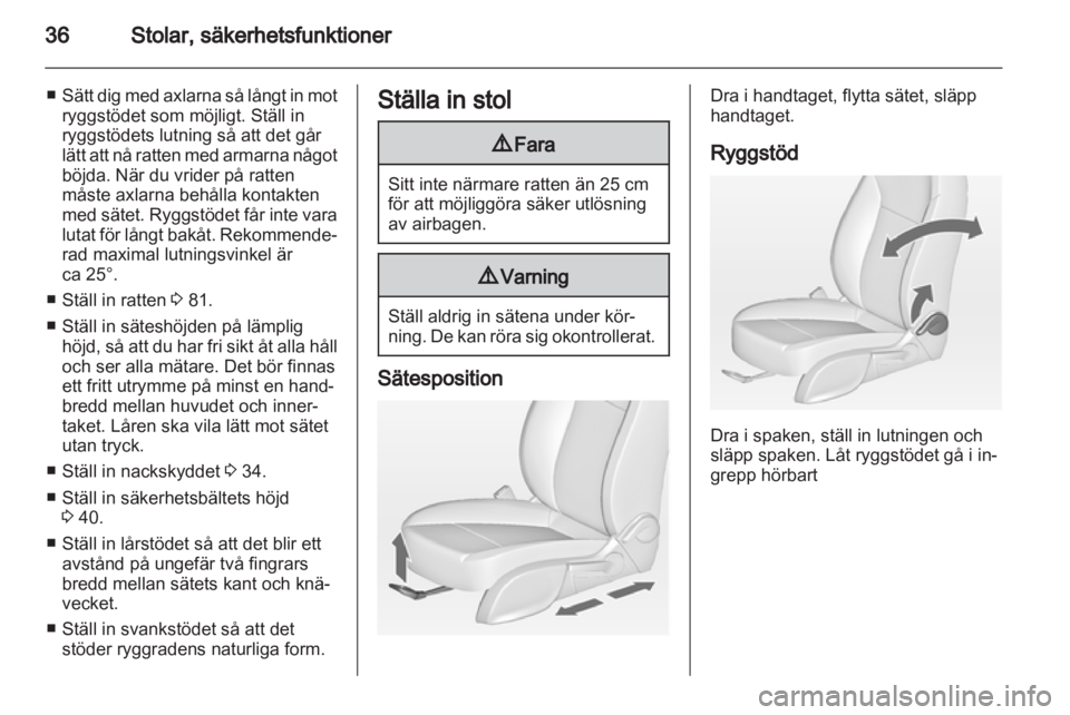 OPEL ASTRA J 2011  Instruktionsbok 
