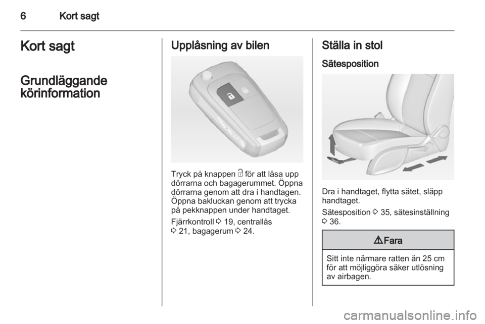 OPEL ASTRA J 2011  Instruktionsbok 