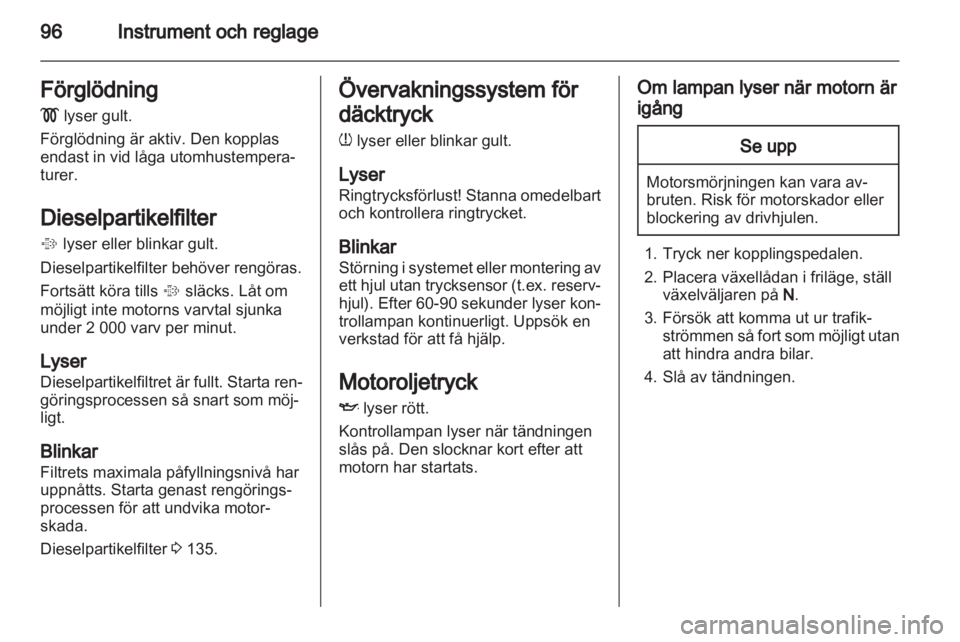 OPEL ASTRA J 2011  Instruktionsbok 
