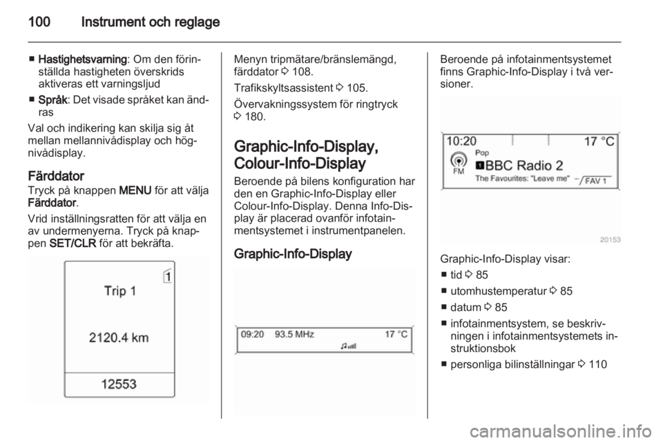 OPEL ASTRA J 2011  Instruktionsbok 