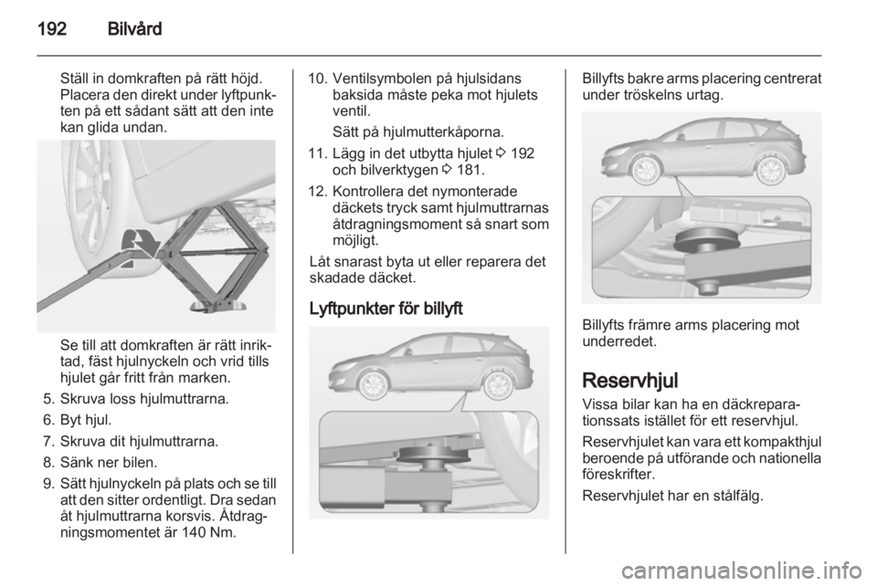 OPEL ASTRA J 2011.5 Instruktionsbok OPEL ASTRA J 2011.5 Instruktionsbok