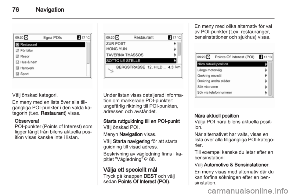 OPEL ASTRA J 2013 Handbok för infotainmentsystem OPEL ASTRA J 2013 Handbok för infotainmentsystem