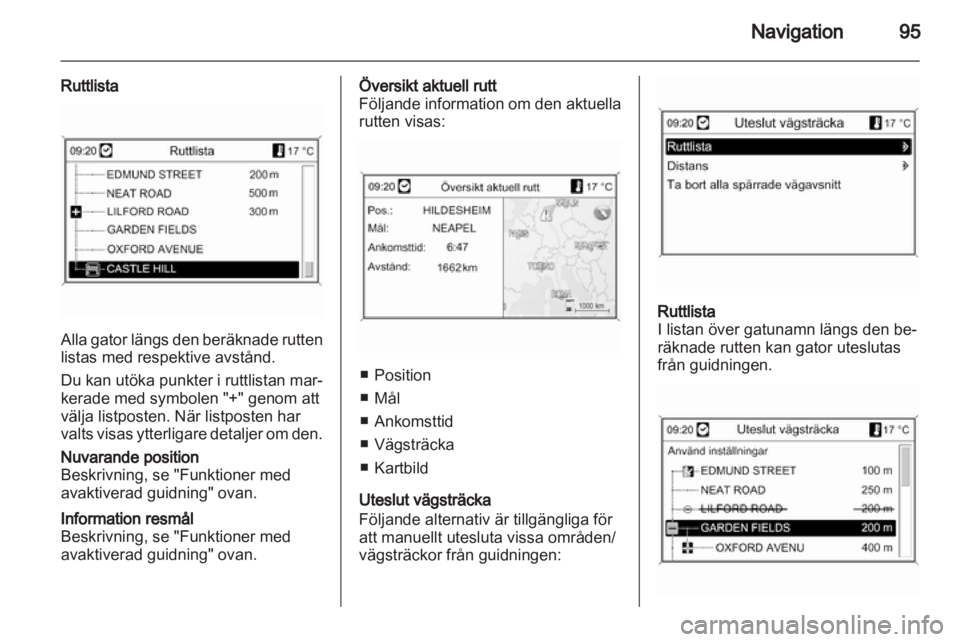 OPEL ASTRA J 2013 Handbok för infotainmentsystem OPEL ASTRA J 2013 Handbok för infotainmentsystem