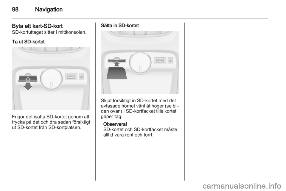 OPEL ASTRA J 2013 Handbok för infotainmentsystem OPEL ASTRA J 2013 Handbok för infotainmentsystem