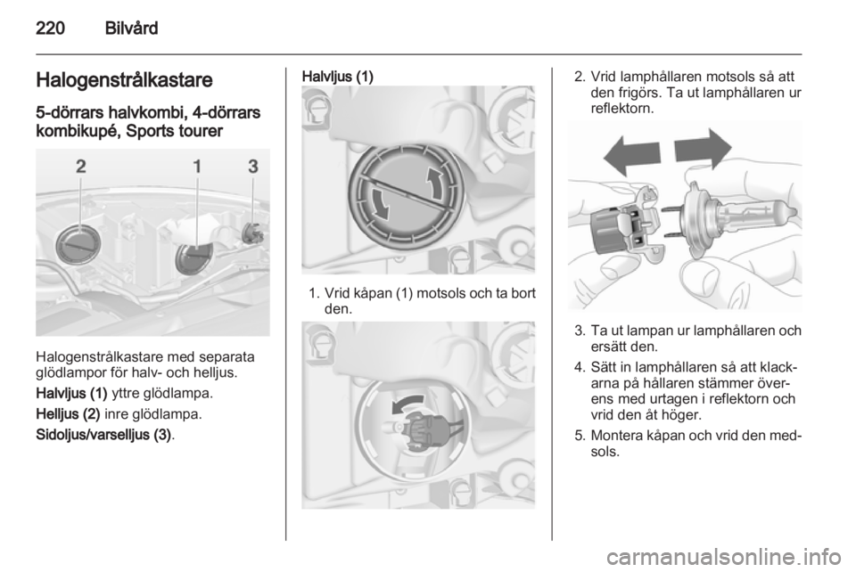 OPEL ASTRA J 2013  Instruktionsbok 