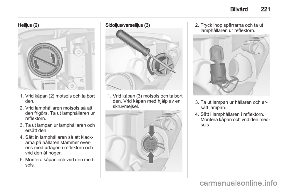 OPEL ASTRA J 2013  Instruktionsbok 