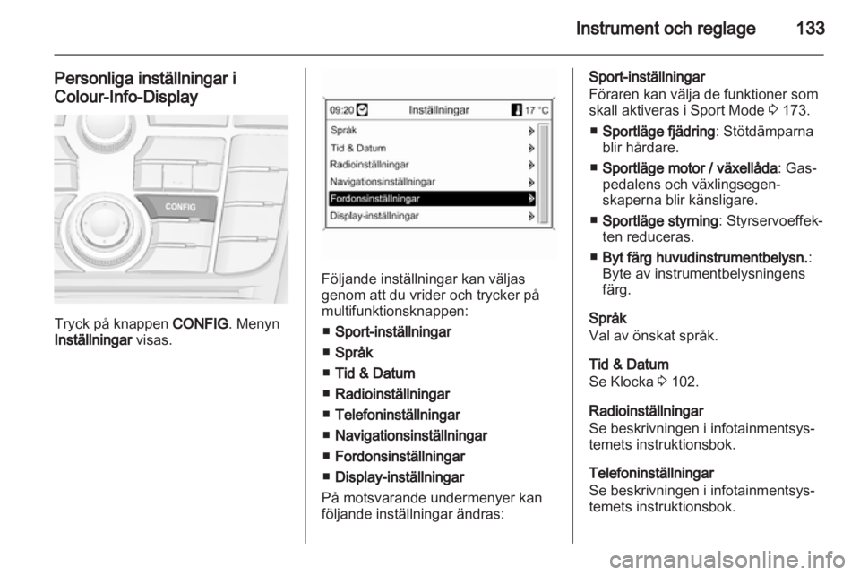 OPEL ASTRA J 2013.5  Instruktionsbok 
