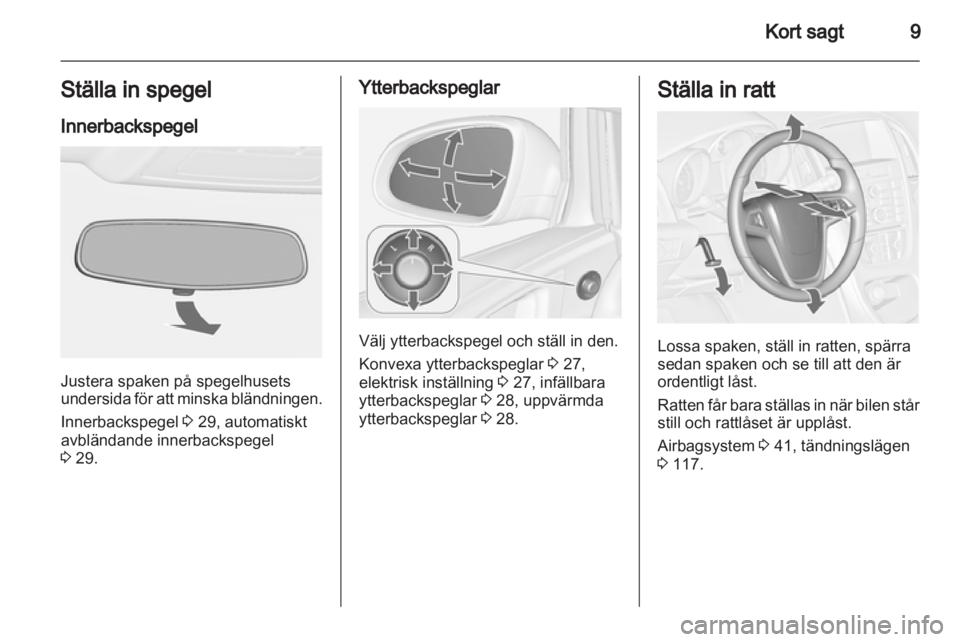 OPEL ASTRA J GTC 2012  Instruktionsbok 