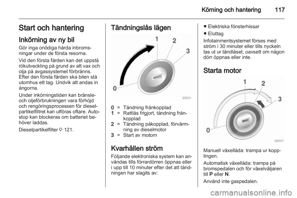 OPEL ASTRA J GTC 2012  Instruktionsbok 