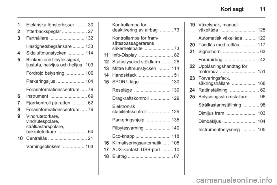 OPEL ASTRA J GTC 2012  Instruktionsbok 