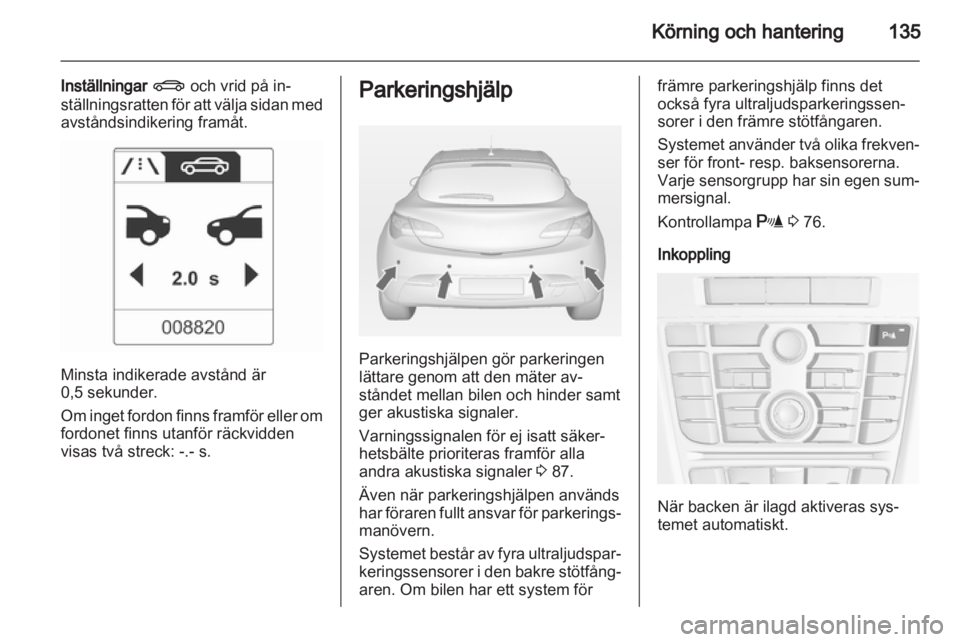 OPEL ASTRA J GTC 2012 Instruktionsbok OPEL ASTRA J GTC 2012 Instruktionsbok