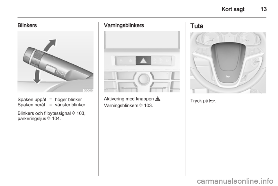 OPEL ASTRA J GTC 2012  Instruktionsbok 