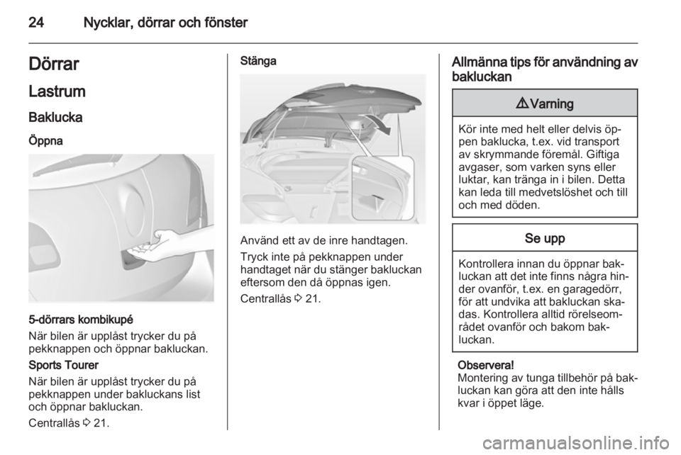 OPEL ASTRA J HB5 & ST 2012 Instruktionsbok OPEL ASTRA J HB5 & ST 2012 Instruktionsbok