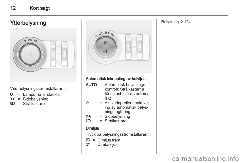 OPEL ASTRA J HB5 & ST 2012.5 Instruktionsbok OPEL ASTRA J HB5 & ST 2012.5 Instruktionsbok