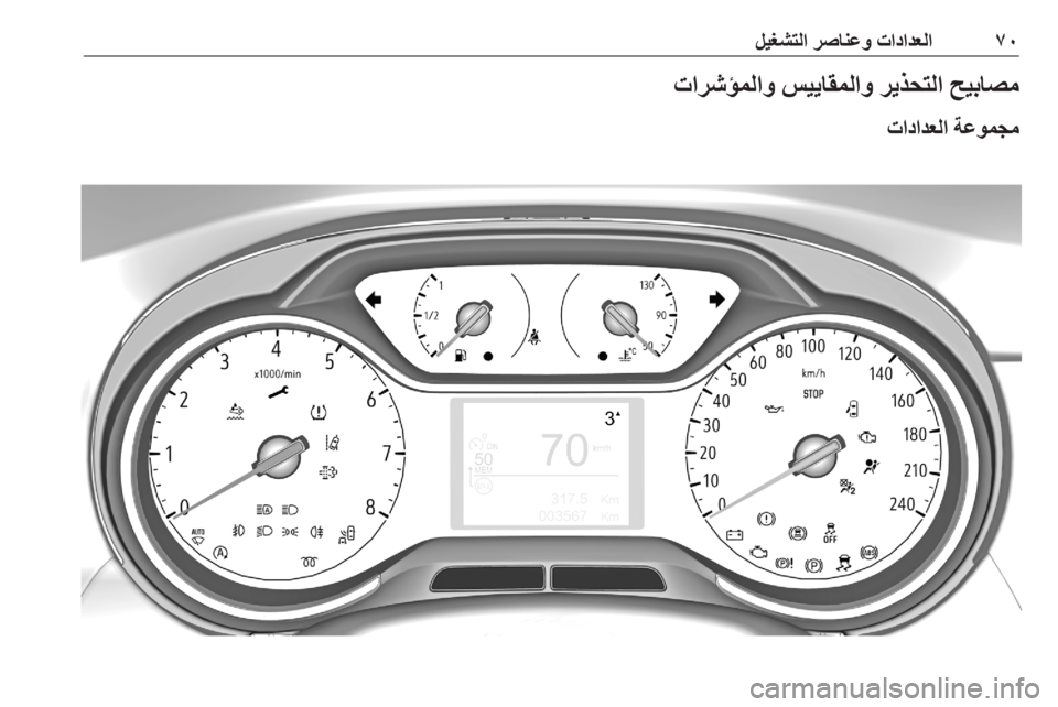 OPEL CROSSLAND X 2020  دليل التشغيل ٧٠