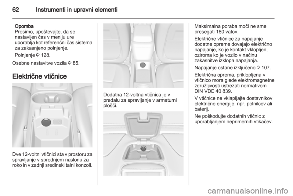 OPEL AMPERA 2012.5 Uporabniški priročnik OPEL AMPERA 2012.5 Uporabniški priročnik