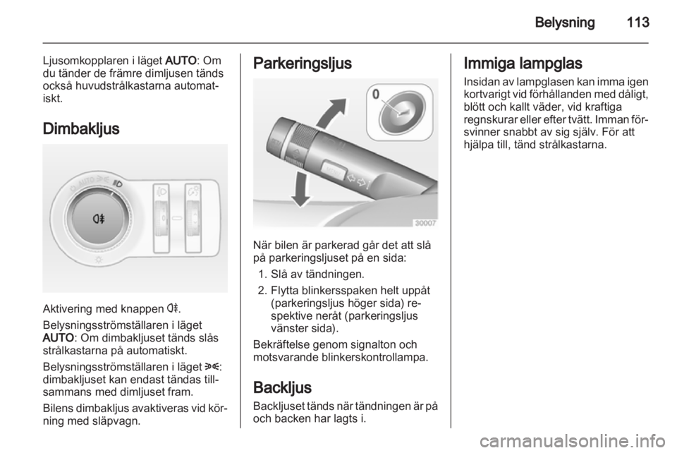 OPEL CASCADA 2013.5  Instruktionsbok 