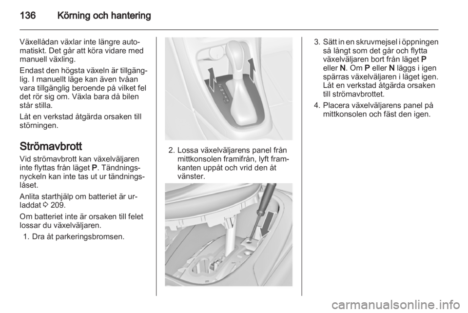 OPEL CASCADA 2013.5 Instruktionsbok OPEL CASCADA 2013.5 Instruktionsbok