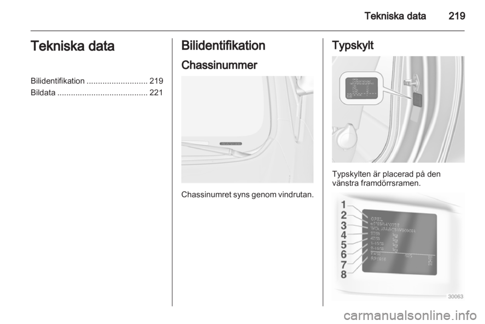 OPEL CASCADA 2013.5 Instruktionsbok OPEL CASCADA 2013.5 Instruktionsbok