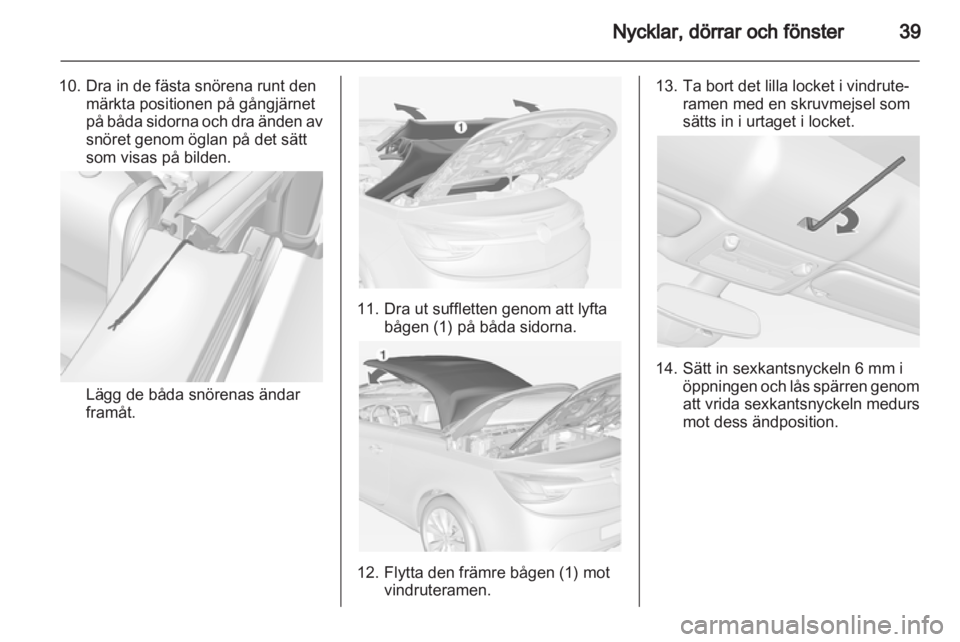 OPEL CASCADA 2013.5  Instruktionsbok 