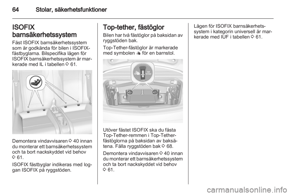 OPEL CASCADA 2013.5  Instruktionsbok 