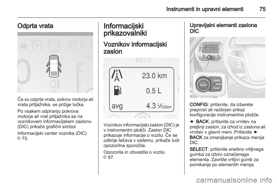 OPEL AMPERA 2013  Uporabniški priročnik 